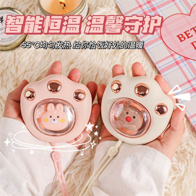 usb猫爪暖手宝印字logo