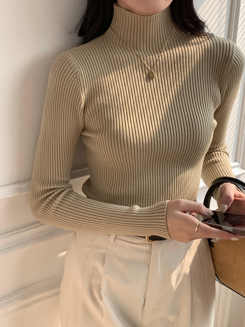 高领套头针织衫当天发货送运费险