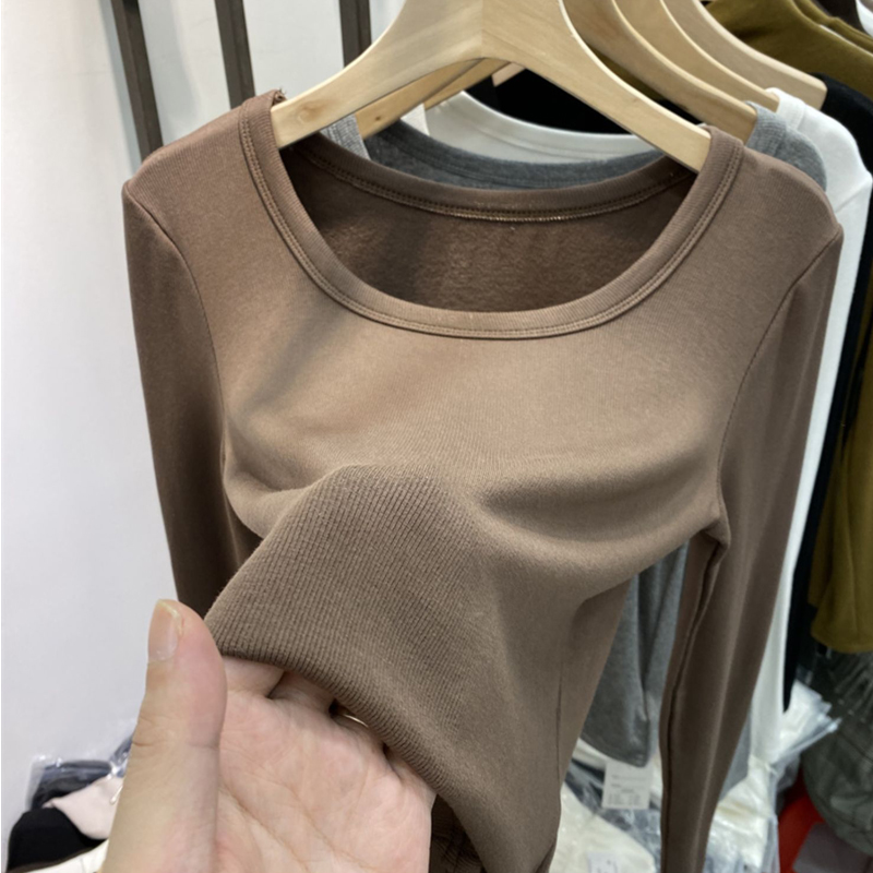 新款修身内搭保暖T恤ins