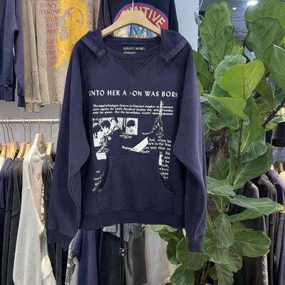 ERD忧郁的富二代贴布连帽卫衣