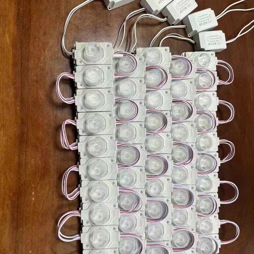 led灯对打灯大功率透镜拉布灯箱侧光源防水双面广告灯箱单灯凸镜