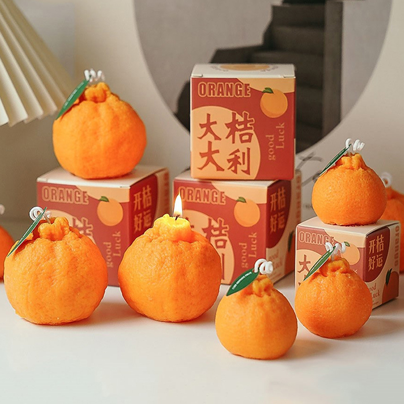 丑橘香薰蜡烛送礼摆件