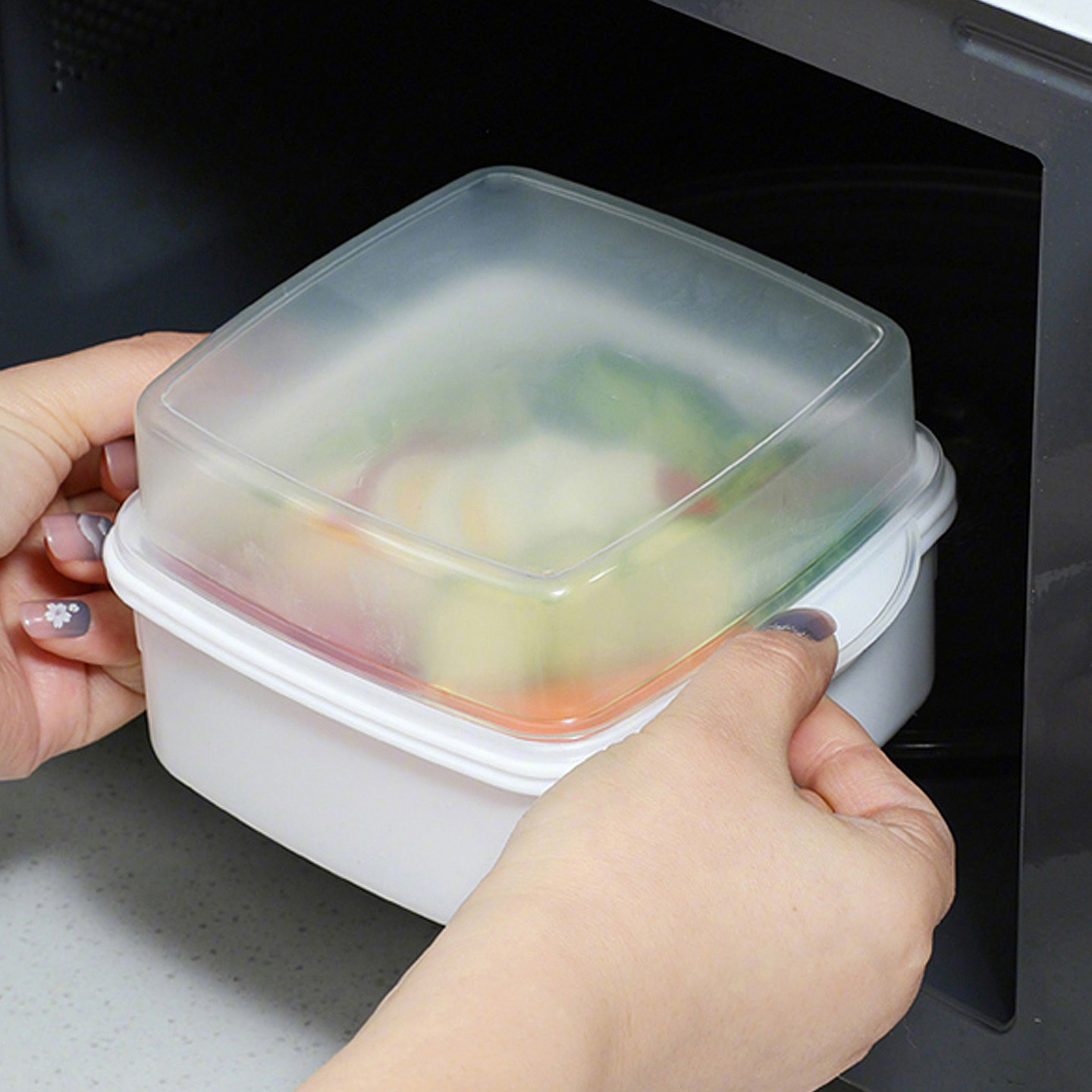 日本微波炉专用蔬菜蒸盒加热蒸菜盒蒸笼热包子器皿蒸碗带盖三件套,厨房/烹饪用具,微波炉专用盒,淘宝优惠券,粉丝福利购,淘宝优惠卷