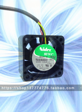原装 NIDEC TA150DC C34636-57 12V 0.12A 4CM 4020 3线 散热风扇