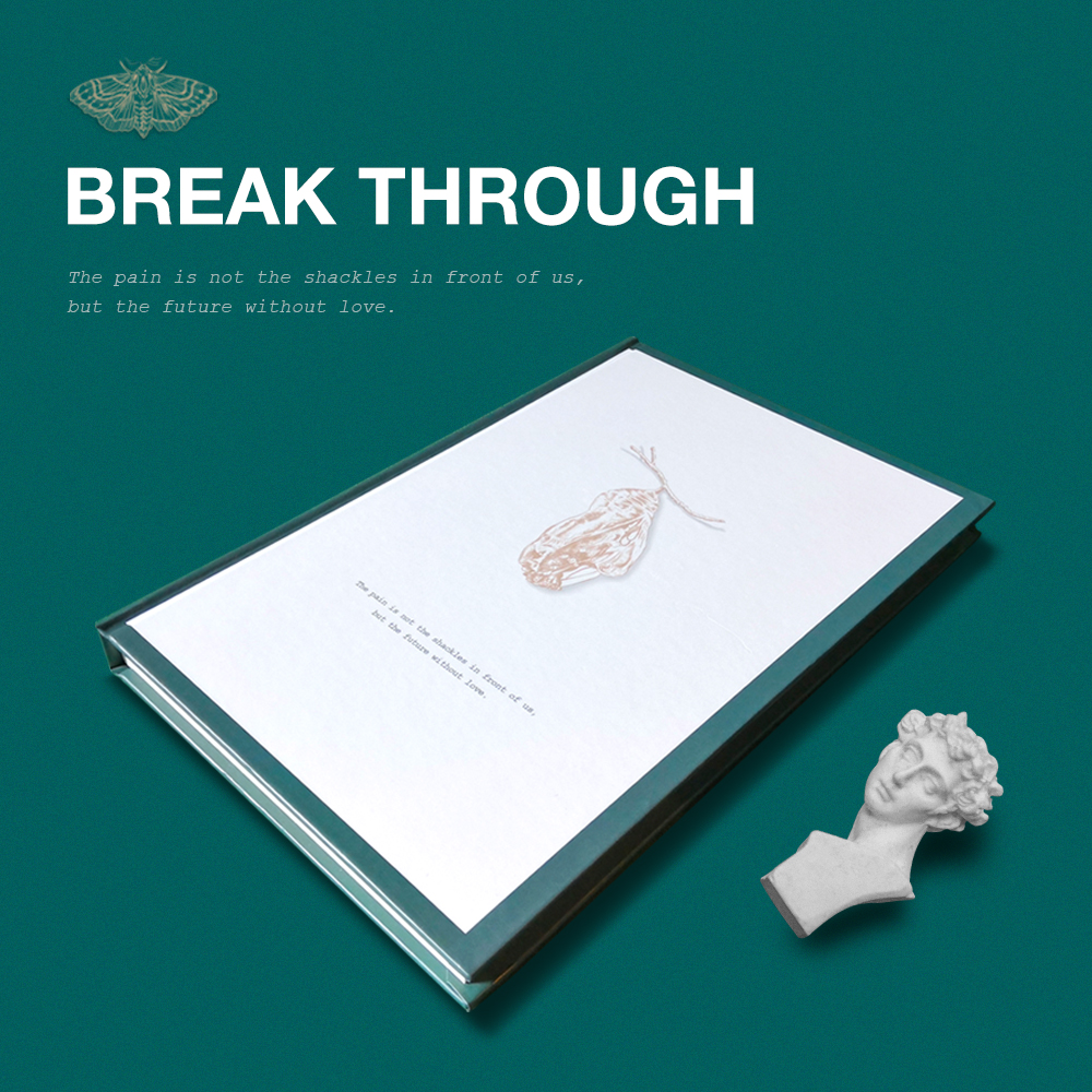 时间开物原创意a5大学生空白简约日记事文艺手绘画画手账笔记本子