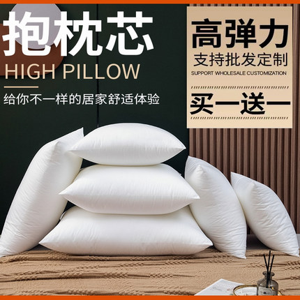 买一送一送同款】抱枕芯靠枕芯45 50 55 60 65沙发靠垫婚庆枕芯