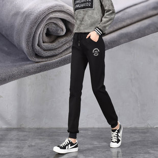 加绒棉质小脚卫裤 子女高个子超长运动裤 宽松束脚休闲 加长裤 春秋季