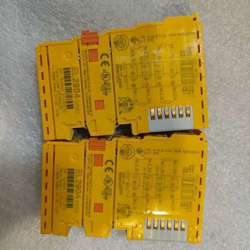 (议价）倍福BECKHOFF EL2904安全模块，黄色外壳，4路数