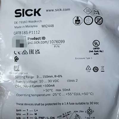 (议价）SICK西克光电传感器GRTB18S-P1112，马来西