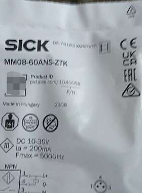(议价）SICK西克MM08-60ANS-ZTK接近开关，号