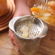 厨房罐头沥水器304不锈钢杯子茶叶过滤网家用大口径带耳隔渣漏斗