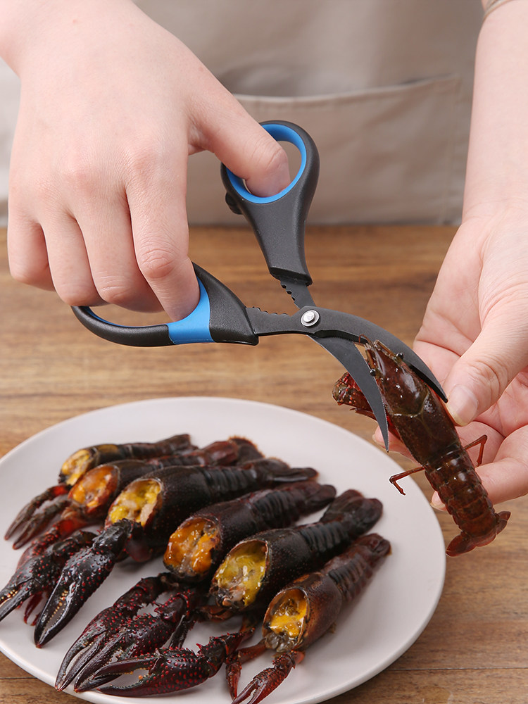 크고 작은 랍스터를 다루기 위한 뾰족한 가위 새우줄을 제거하기 위한 특수 뒷열림 도구 가재 꼬리를 먹는 도구 게 껍질을 벗기는 도구