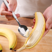 宝宝刮苹果吃 勺子304不锈钢婴儿辅食挖泥工具香蕉刮泥勺神器