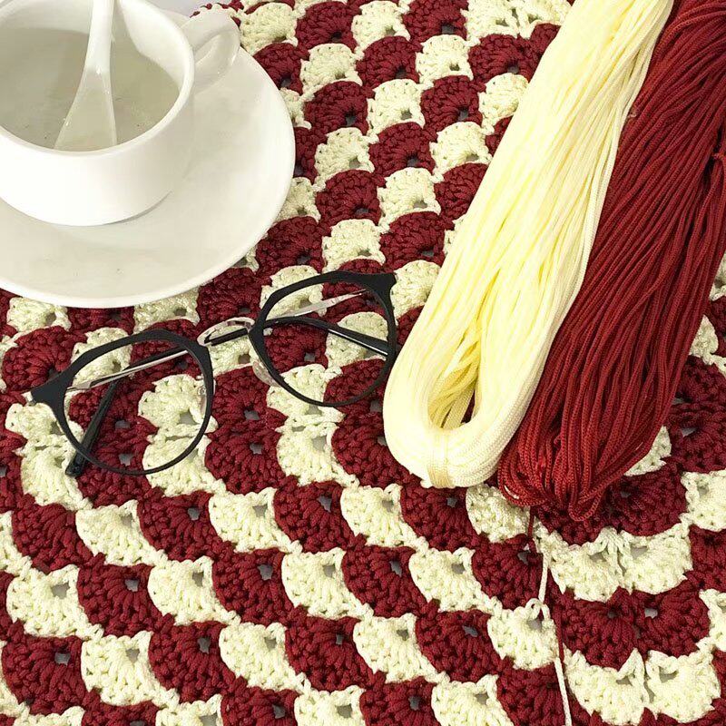 FINE ICE SILK ICE HEMP BRIGHT SILK HOLLOW LIGHT BODY LINE SUMMER SUN HAT HAND WOVEN DIY HOOK BAG SLIPPERS CUSHION WOOL