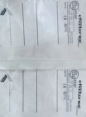 【议价】ifm传感器IFC207,共2pcs,