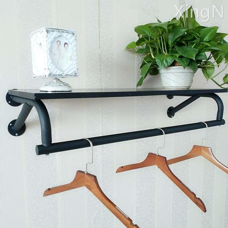 铁艺服装店衣架展示架上墙侧挂式女装童装货架壁挂衣服的架子墙上