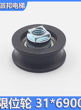 电梯层门定位轮 西子挂板门下轮 限位轮 31*13*6900