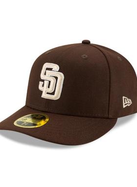 MLB圣迭戈教士Padres全封帽NEWERA球员棒球帽59FIFTY封口封闭帽子