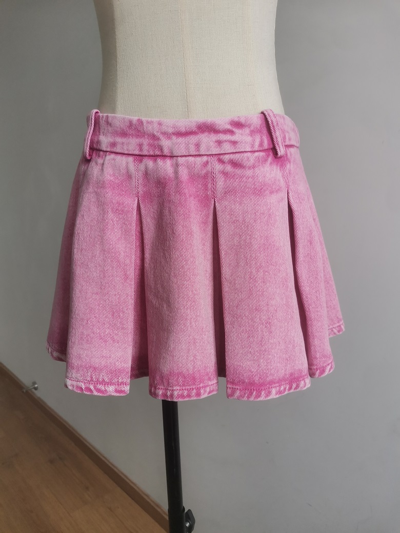 爆甜樱花粉色迷你百褶裙显腿长低腰A摆女团风超短裙半身裙 防走光