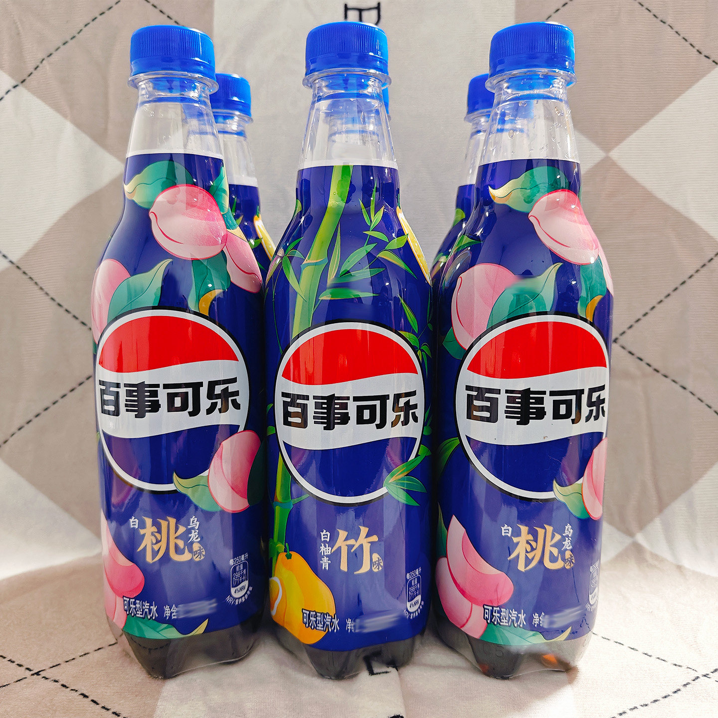 百事可乐白柚青竹味白桃乌龙味