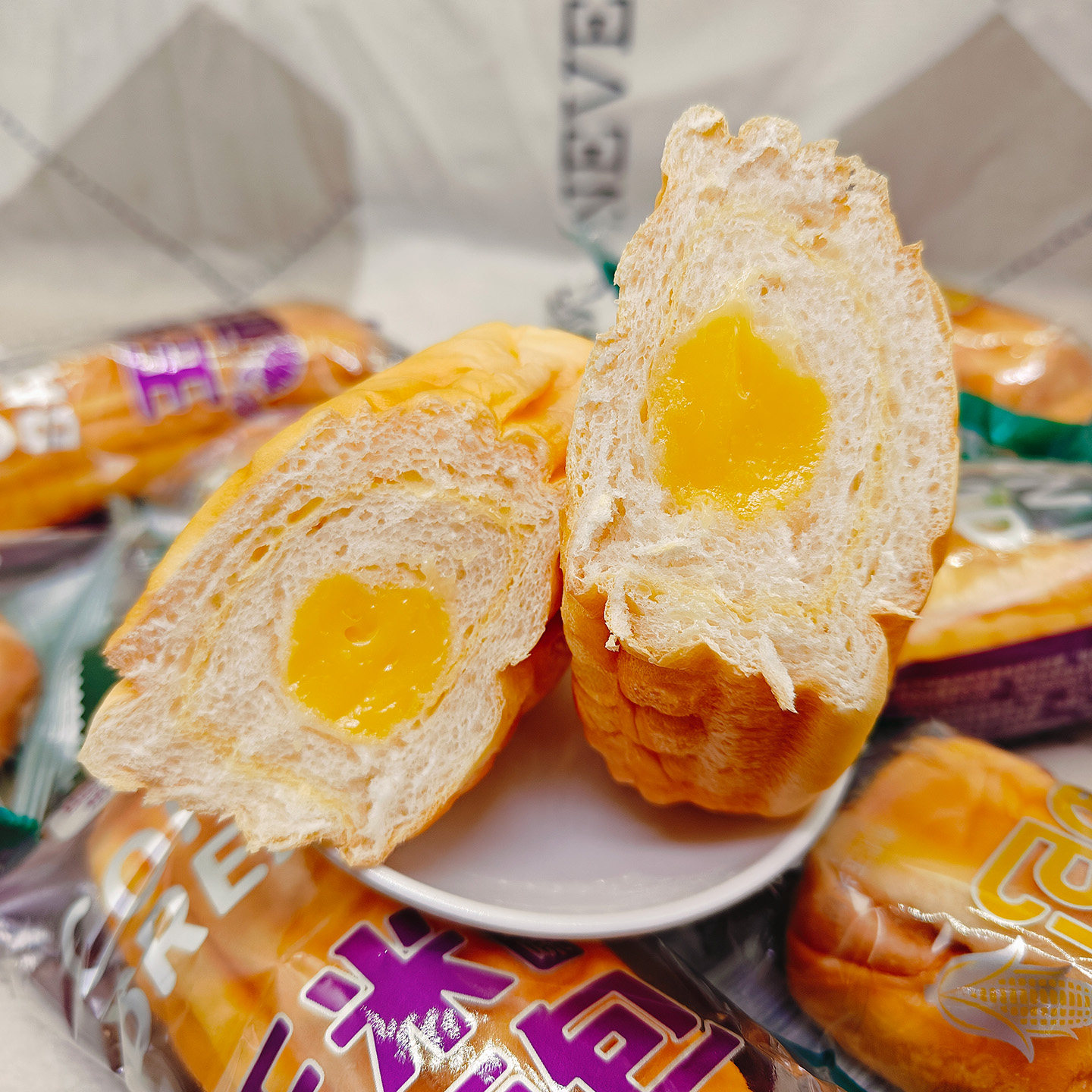 焙仙妮玉米面包原味芋泥味面包