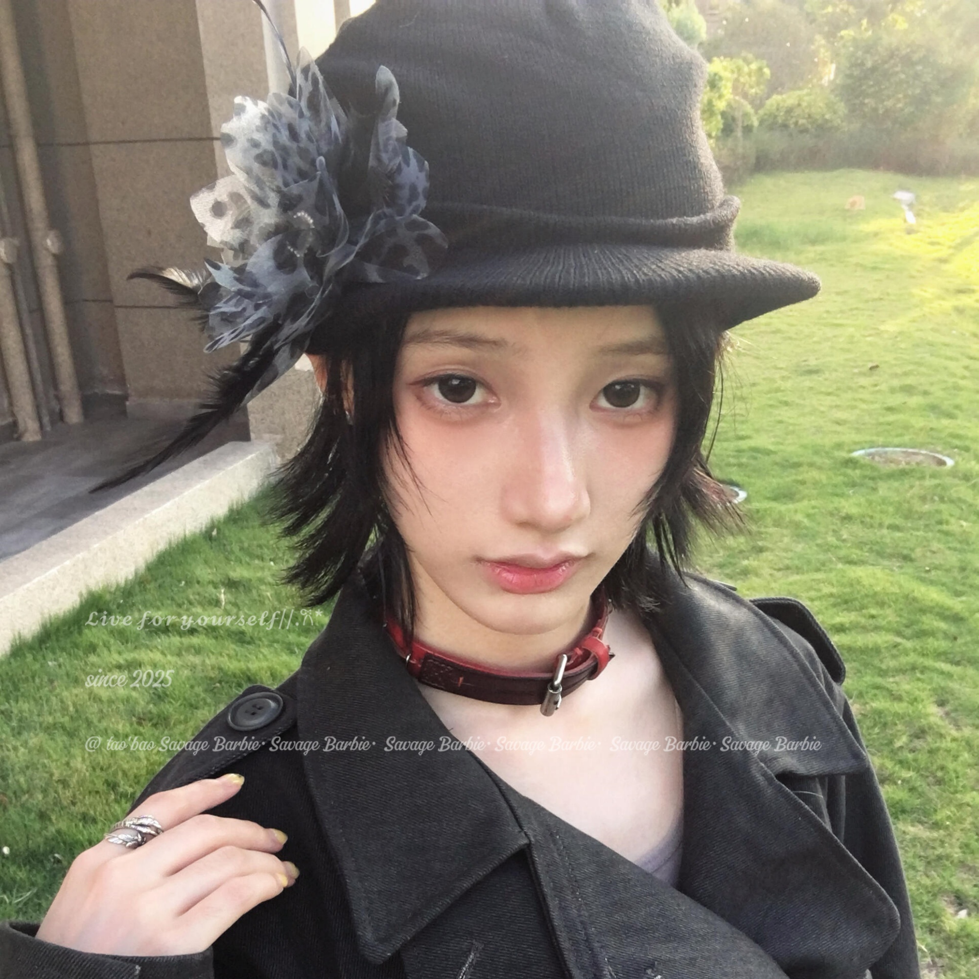 古早氛围感y2k辣妹花朵针织帽子日系复古2025新款显脸小毛线帽女