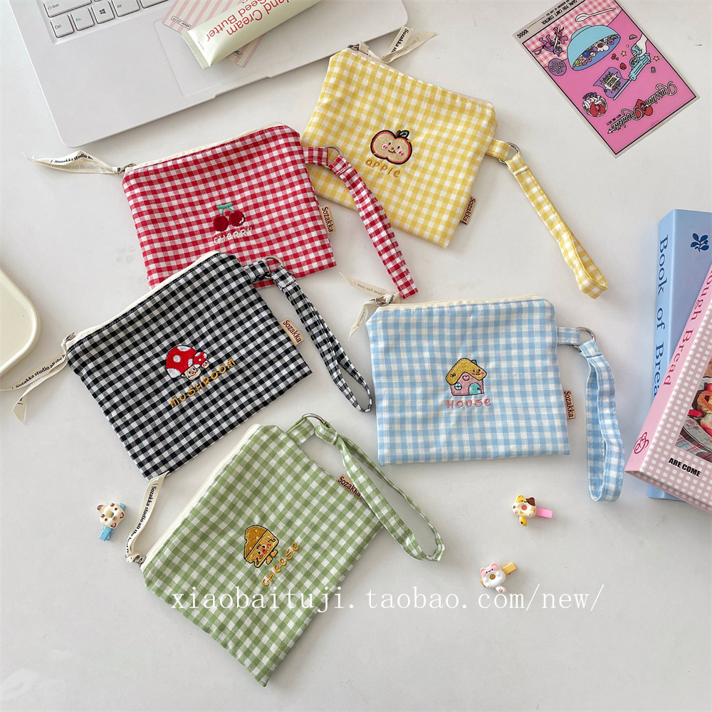 小白兔几 可爱刺绣收纳袋零钱包便携耳机杂物整理袋口红硬币收纳,箱包皮具/热销女包/男包,钱包,淘宝优惠券,粉丝福利购,淘宝优惠卷