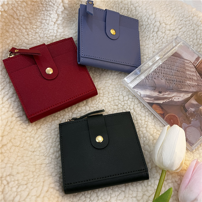 小白兔几小巧迷你纯色卡包学生女可爱超薄零钱包防消磁名片包卡套