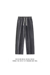 港风潮流百搭牛仔裤男女 韩版直筒长裤子拖地裤NK104/38  加绒P43图片
