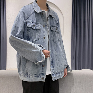 秋季港风牛仔夹克男女 百搭韩版牛仔上衣外套 JK68-P60图片
