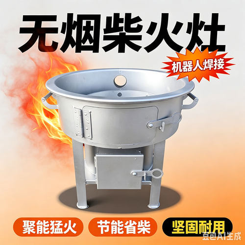 无烟柴火灶翻边猛火炉子