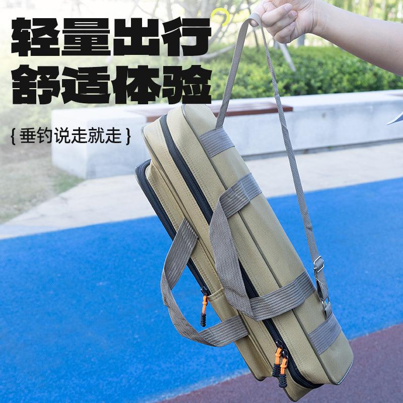 小物钓鱼竿包新款渔具包收纳包大容量耐磨防水牛津布短节溪流杆包图片
