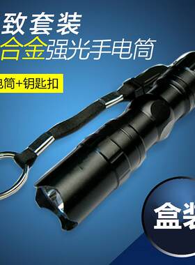 迷你手电筒强光亮远射不可充电耐用便携儿童电池小型led手电户外