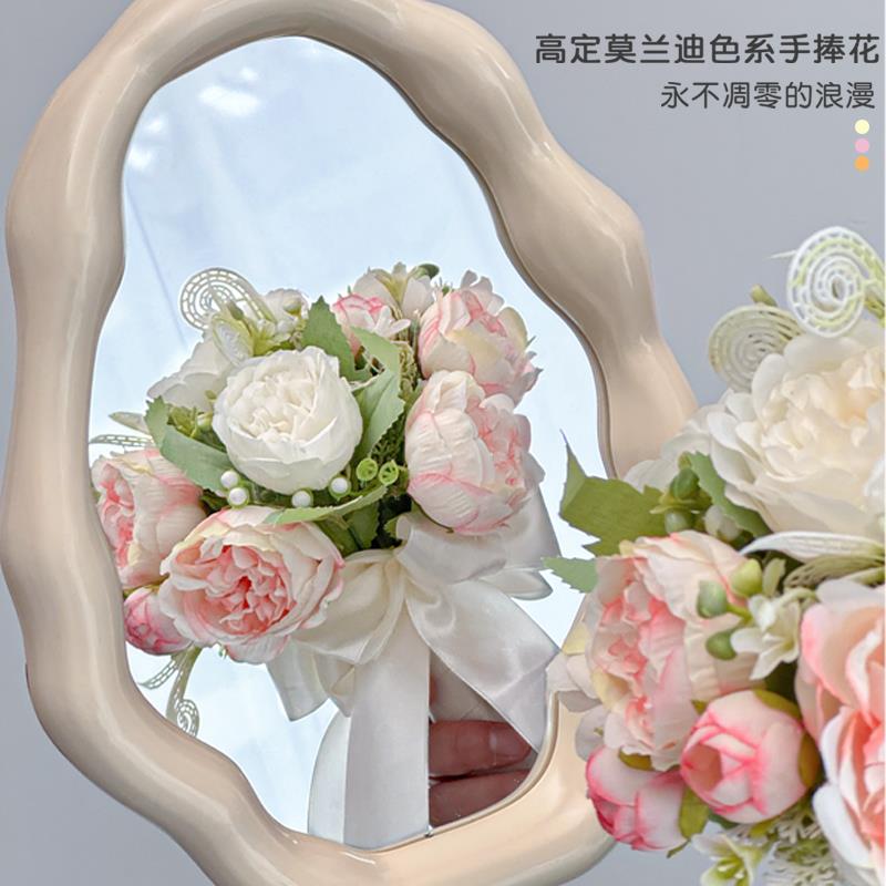 手捧花仿真花新娘结婚领证登记订婚拍照道具求婚婚礼婚庆永生花束