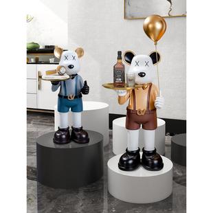 暴力熊摆件底座增高台圆形底座展台模特地台圆柱展示台直播间站台