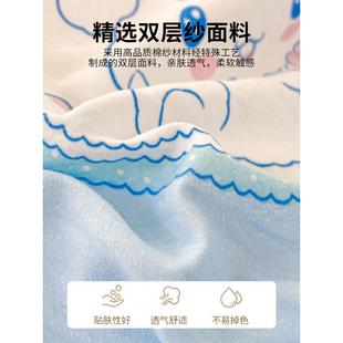 通用非全棉纯棉4 被套单件单人被罩双层纱被单150x200x230床罩四季