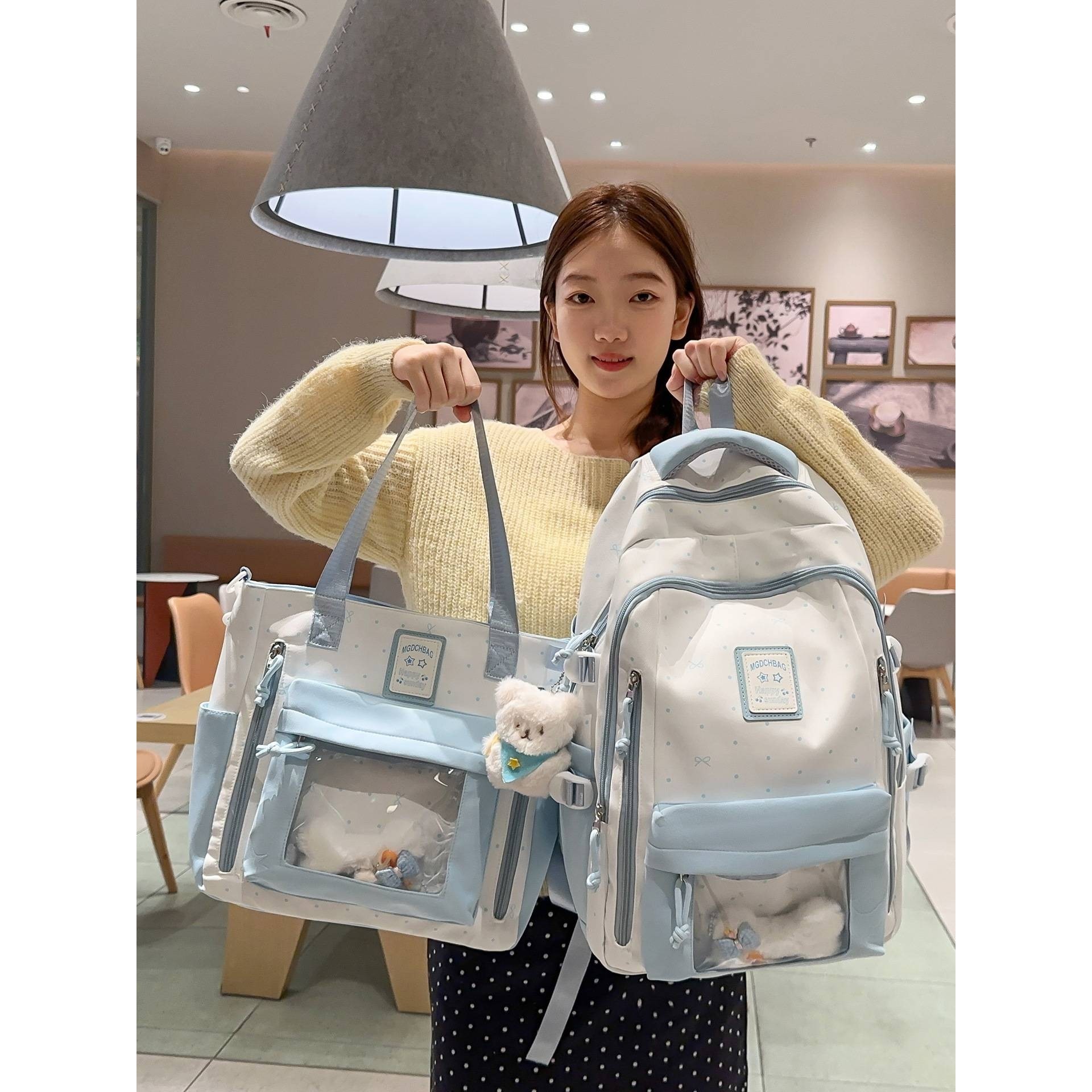 官方品牌新款韩版ins小清新痛包高颜值甜美轻便痛包大容量双肩痛,箱包皮具/热销女包/男包,双肩背包,淘宝优惠券,粉丝福利购,淘宝优惠卷