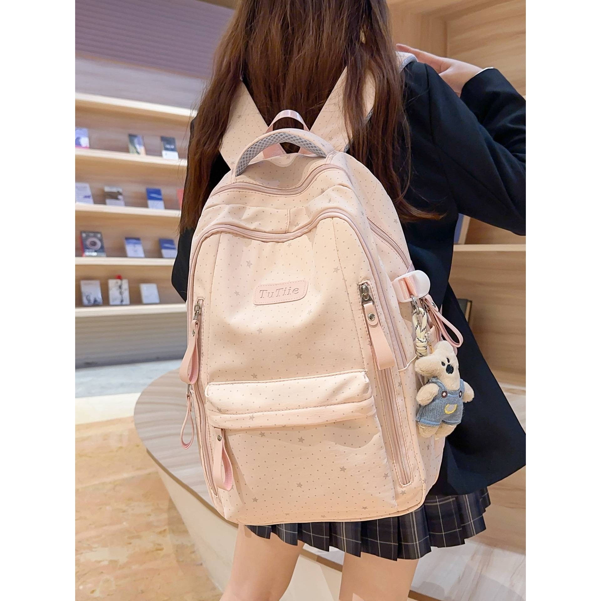 官方品牌日韩系ins原宿风高颜值大容量星星1-6年级初中高中生书包,箱包皮具/热销女包/男包,双肩背包,淘宝优惠券,粉丝福利购,淘宝优惠卷