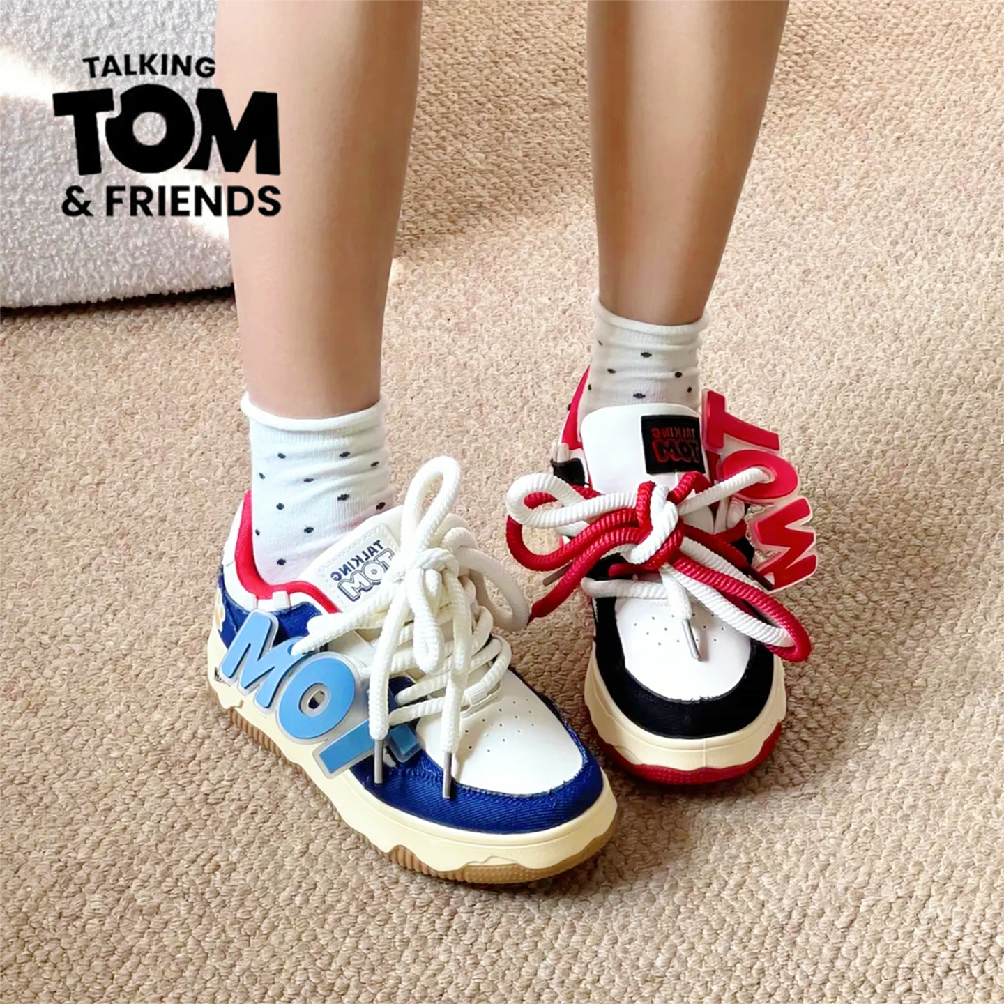 汤姆猫鸳鸯面包鞋韩版潮牌休闲鞋