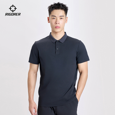 准者夏季商务休闲纯色POLO衫