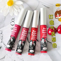 Giải phóng mặt bằng! Mỹ The Balm lip glaze lipstick nhung mờ son bóng dưỡng ẩm không thấm nước không dấu - Son bóng / Liquid Rouge 	son bóng aoa	