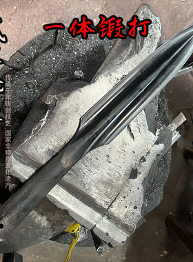 高碳钢锻打户外矛头猎猪矛祖鲁矛红缨枪头武术矛霸王枪短矛未开刃