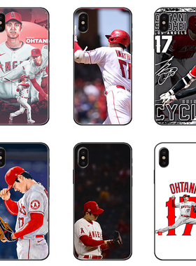 适用棒球でエンゼルス大谷翔平二刀流保护套苹果7vivo华为mate60ppro红米三星S24小米iPhone15pro手机壳