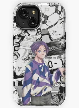 亮面菲林硬壳BLUE LOCK漫画蓝色监狱15ProMax手机壳适用苹果14Plus御影玲王iPhone13vivo一加小米oppo华为P70