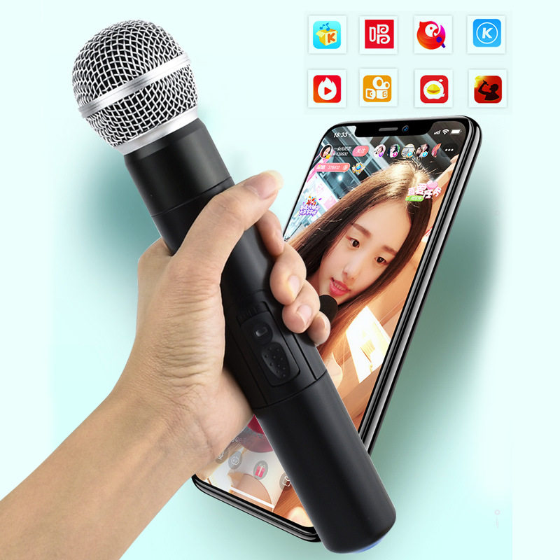Metal household stage mobile phone live broadcast wireless microphone major Sing One Trailer Two Microphonein the Audio appliances , Microphone/Microphone  category - from Buy2taobao.com to provide professional Taobao agent buy service