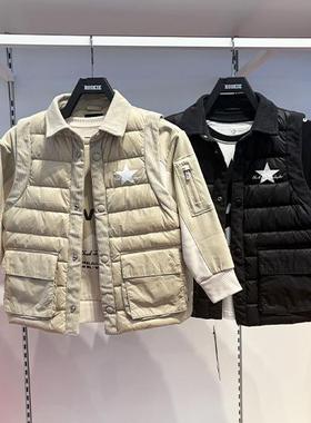 CONVERSE匡威24年冬季男女童时尚保暖轻薄羽绒背心 CV2442057
