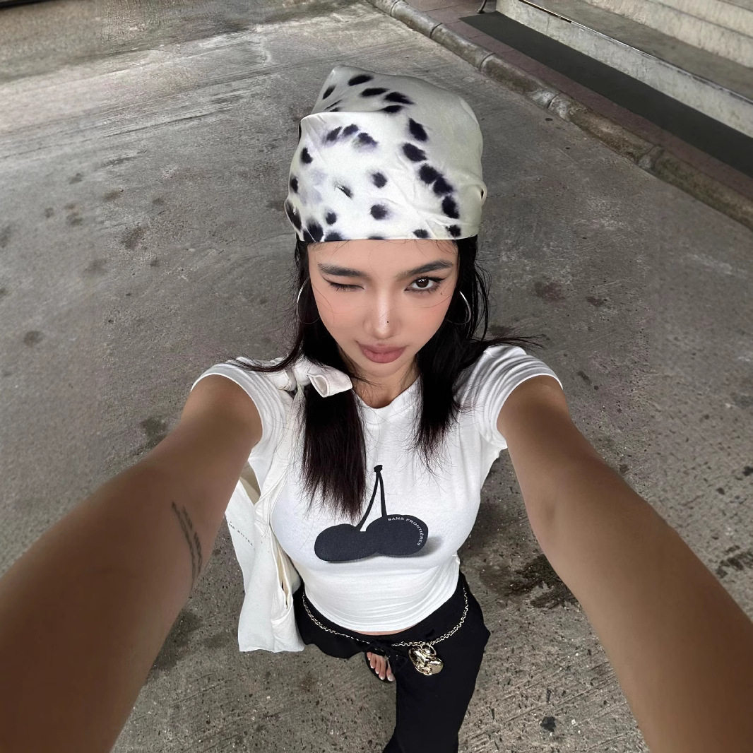 美式复古白色T恤女短袖