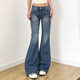 danse韩系低腰牛仔裤 女2026春新款 修身 Last 显瘦复古直筒休闲裤