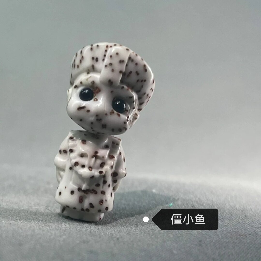 【僵小鱼】海南原生态星月菩提雕刻可爱卡通人物僵尸文玩吊坠配饰