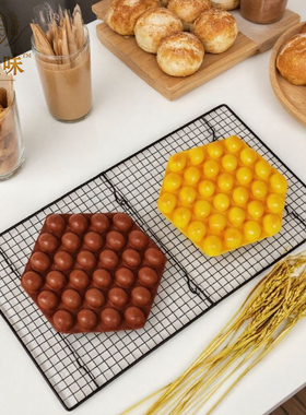 不锈钢烘焙工具专用鸡蛋仔定型展示架商用烤网蛋糕面包凉网冷却架